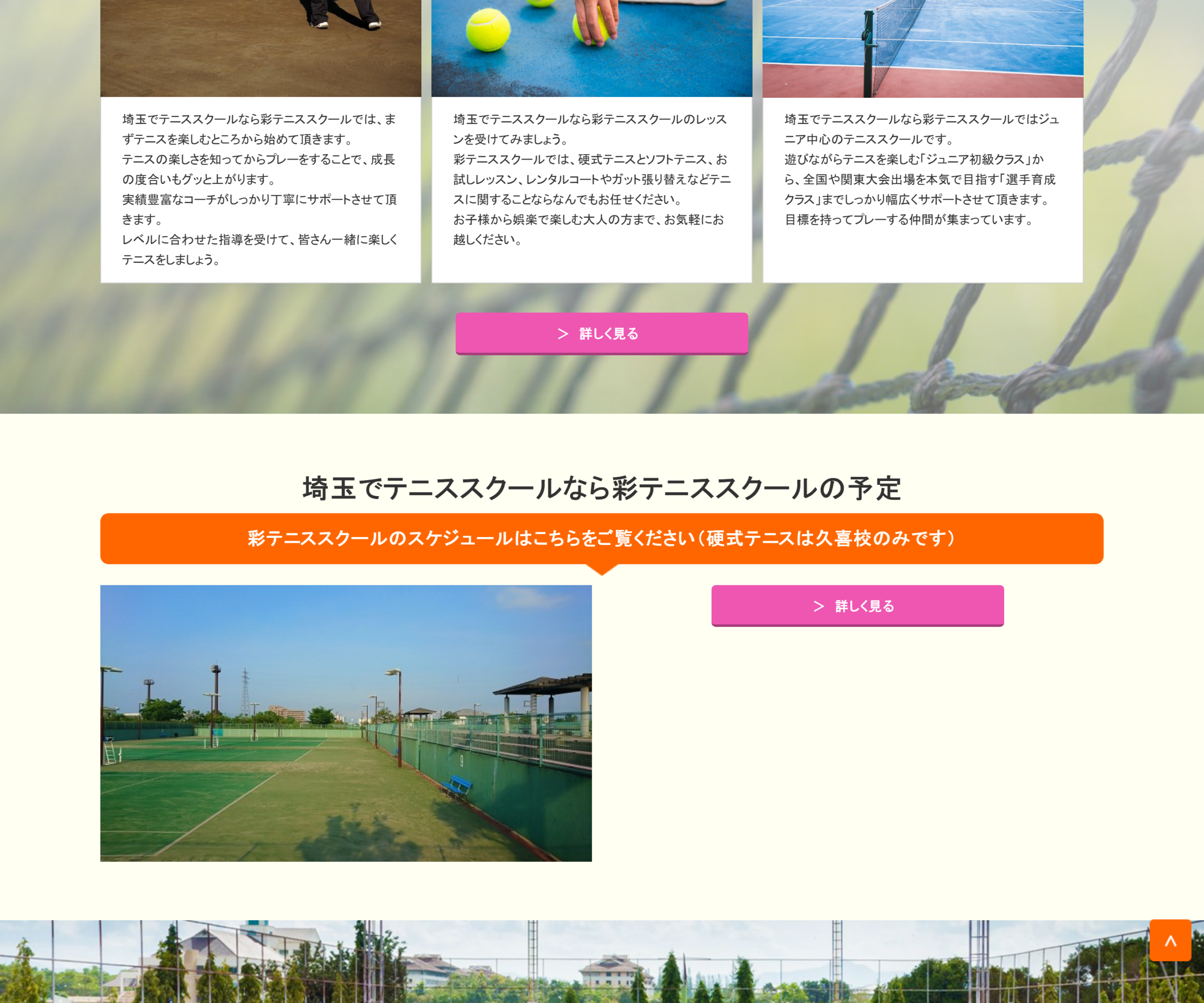 彩テニススクール 大宮校公式サイトのスクリーンショット
